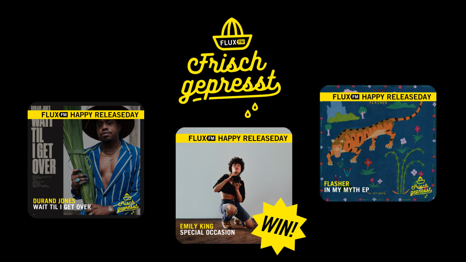 Frisch gepresst -&nbsp;Durand Jones,&nbsp;Emily King & Flasher, © albumcover