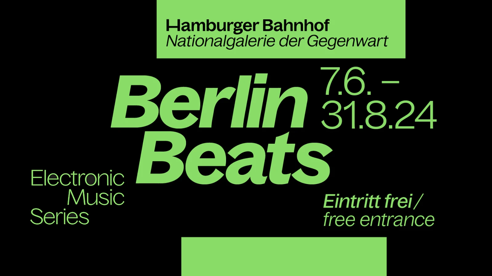 Berlin Beats | Hamburger Bahnhof , © Hamburger Bahnhof Berlin Beats | Hamburger Bahnhof , © Hamburger Bahnhof