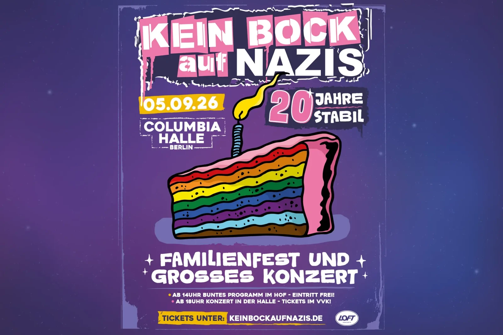 Kein Bock Auf Nazis - 20 Jahre Stabil | Konzert 2026 Kein Bock Auf Nazis - 20 Jahre Stabil | Konzert 2026