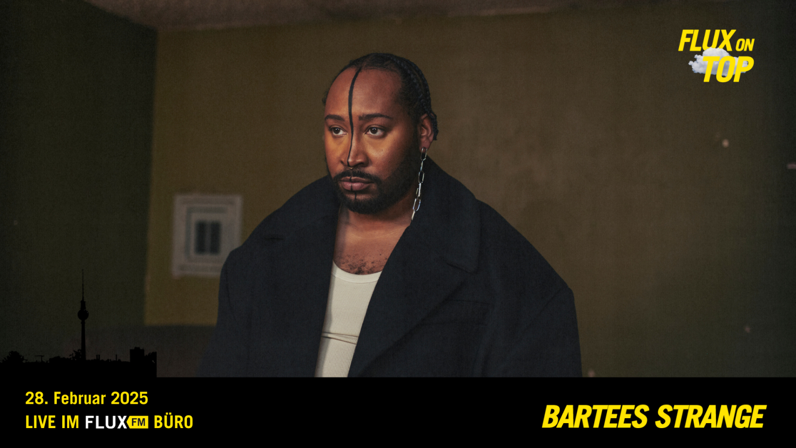 Bartees Strange LIVE bei Flux On Top #2 am 28. Februar 2025, © FluxFM
