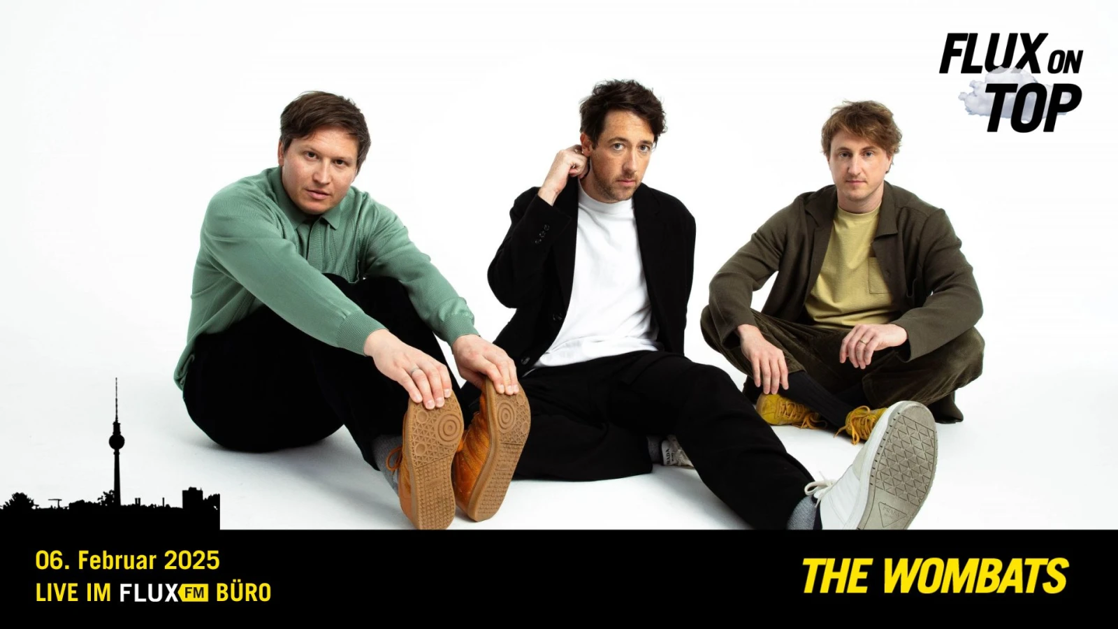 The Wombats LIVE bei Flux On Top #1 am 6. Februar 2025, © FluxFM | Pressebild The Wombats The Wombats LIVE bei Flux On Top #1 am 6. Februar 2025, © FluxFM | Pressebild The Wombats