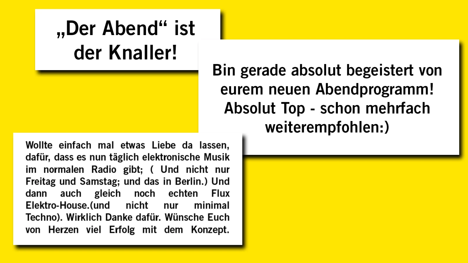 Danke für euer Feedback! Alle Infos zur neuen Programmstruktur Danke für euer Feedback! Alle Infos zur neuen Programmstruktur