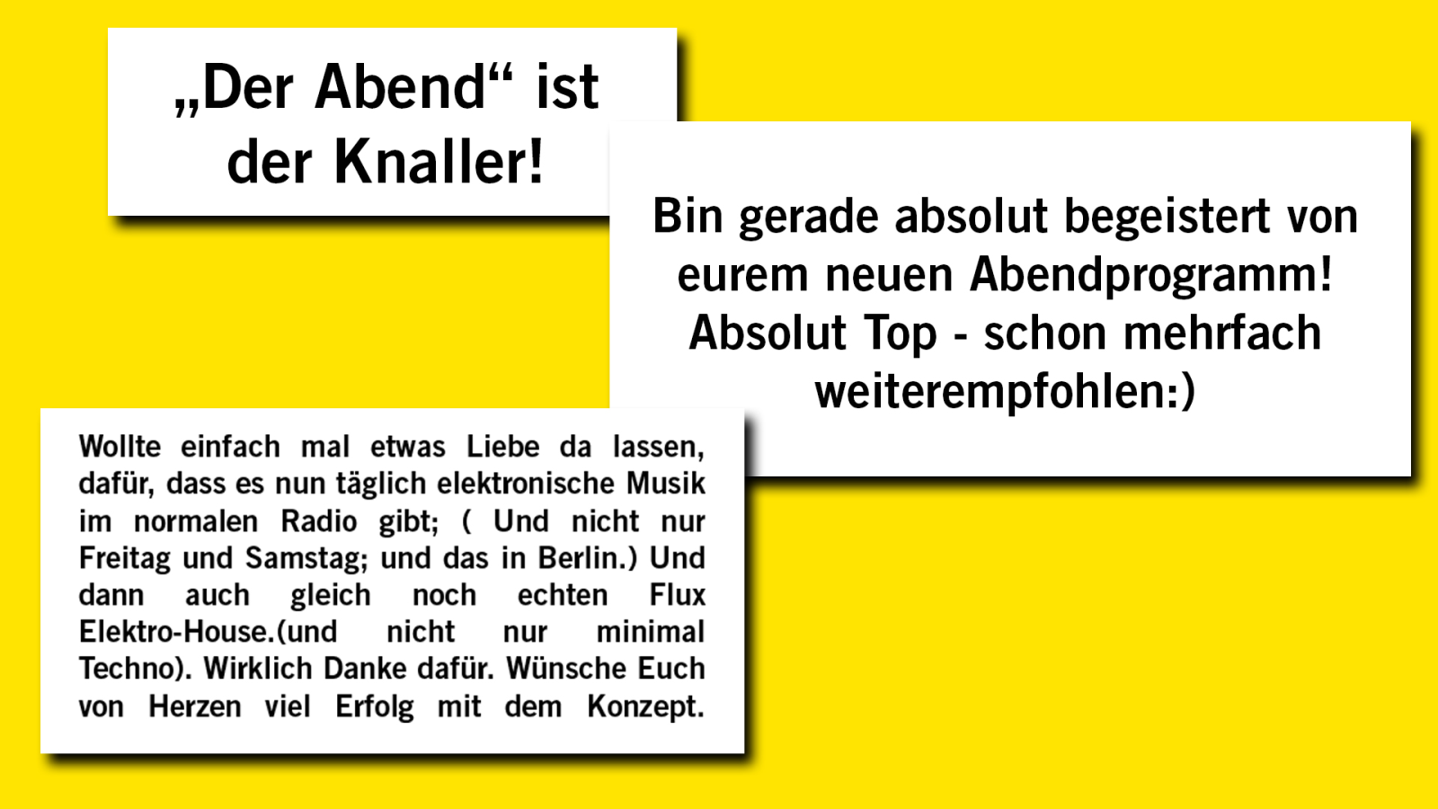 Danke für euer Feedback! Alle Infos zur neuen Programmstruktur