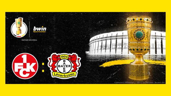 Ticketverlosung für das DFB-Pokalfinale am 25. Mai 2024 im Berliner Olympiastadion, © bwin / 1. FC Kaiserslautern / Bayer 04 Leverkusen