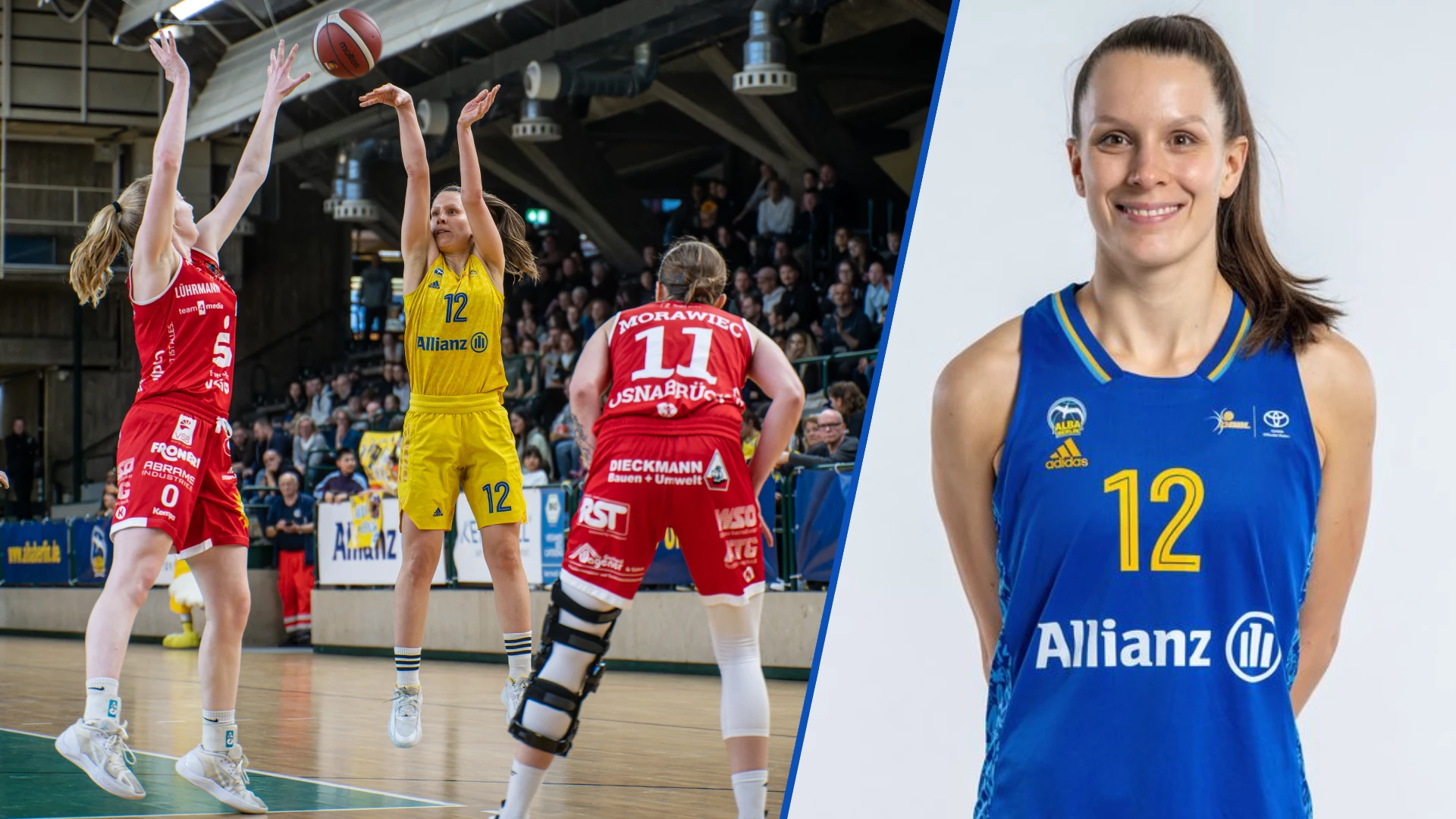Die Kapitänin von Alba Berlin im Einsatz: Lena Gohlisch, © Tilo Wiedensohler / Alba Berlin Die Kapitänin von Alba Berlin im Einsatz: Lena Gohlisch, © Tilo Wiedensohler / Alba Berlin