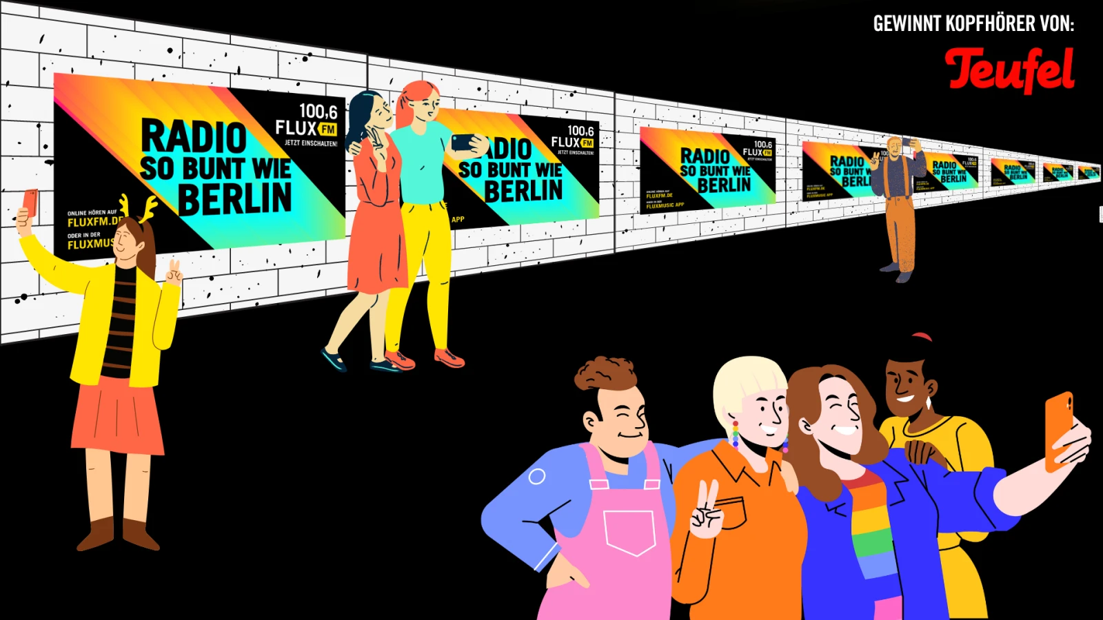 Plakat finden, Selfie machen, Kopfhörer gewinnen! Plakat finden, Selfie machen, Kopfhörer gewinnen!