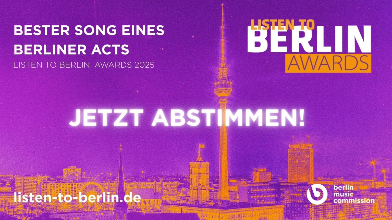 LISTEN TO BERLIN: AWARDS 2025, © Listen To Berlin LISTEN TO BERLIN: AWARDS 2025, © Listen To Berlin