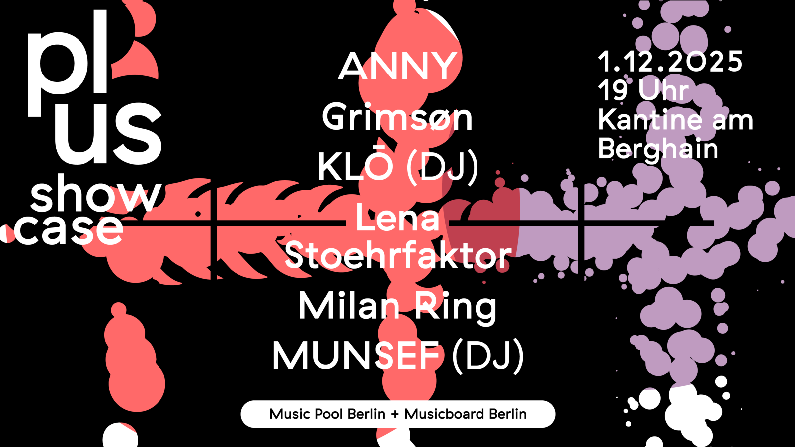 PLUS Reception & Showcase | Konzert