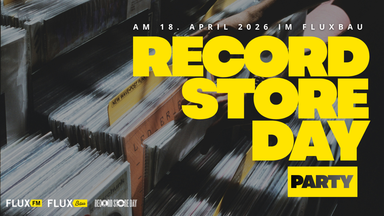 Record Store Day im FluxBau | 100% Vinyl