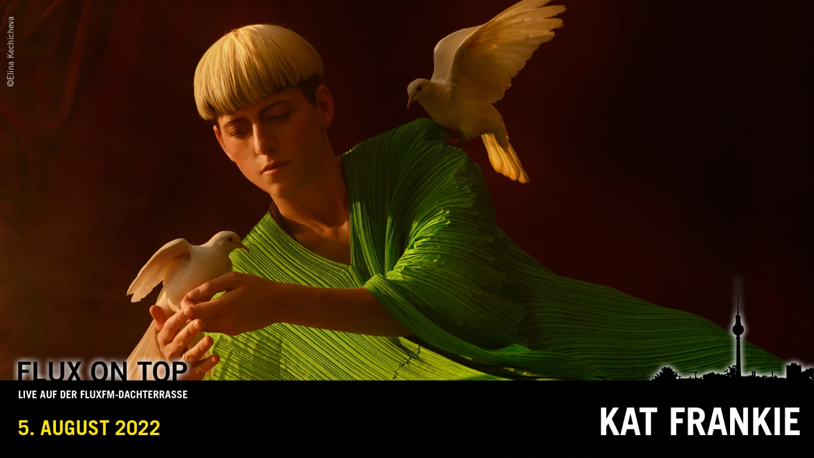 LIVE IM RADIO Kat Frankie bei Flux On Top #1 am 5. August 2022 ab 18 Uhr LIVE IM RADIO Kat Frankie bei Flux On Top #1 am 5. August 2022 ab 18 Uhr