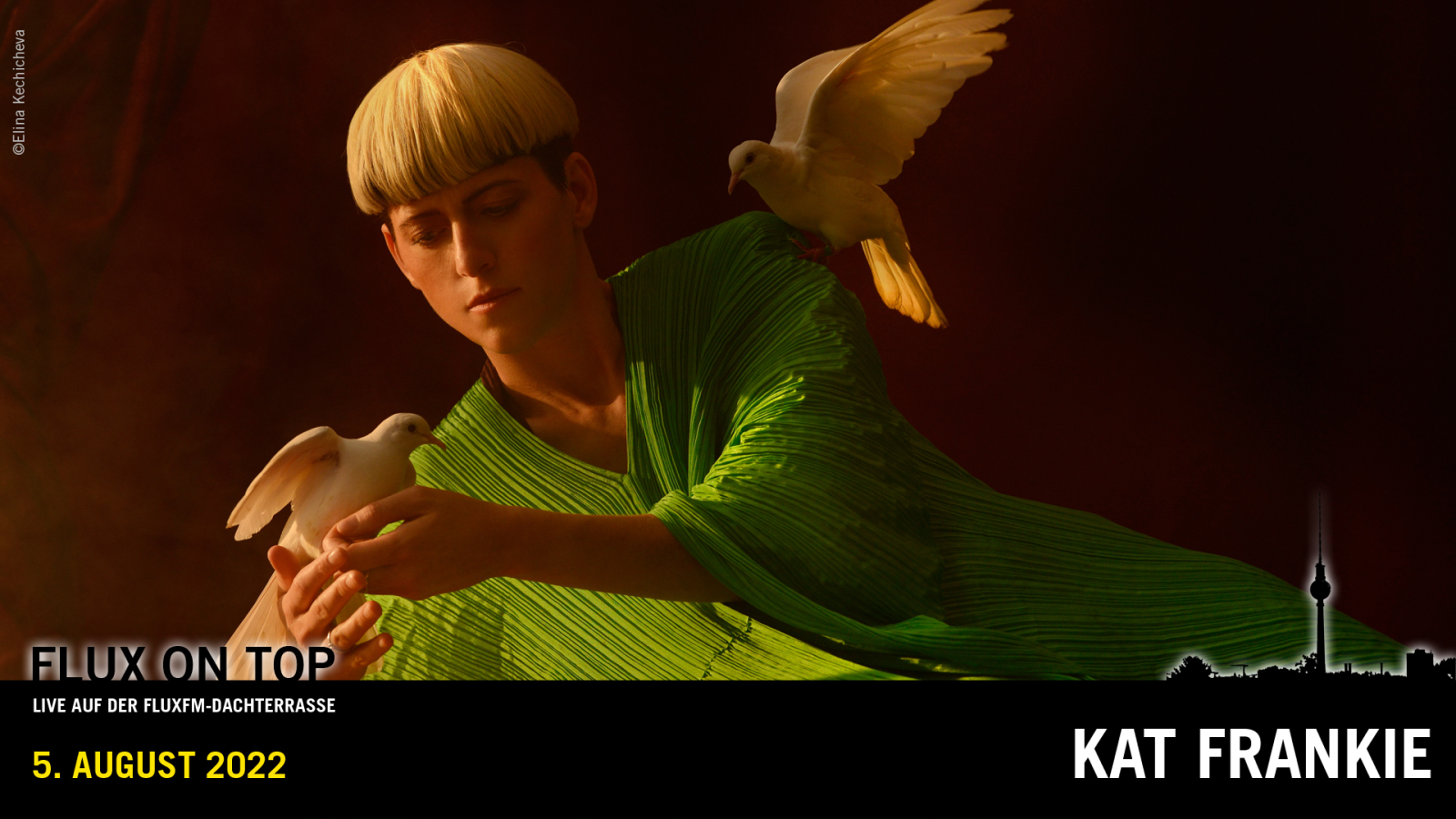 LIVE IM RADIO Kat Frankie bei Flux On Top #1 am 5. August 2022 ab 18 Uhr