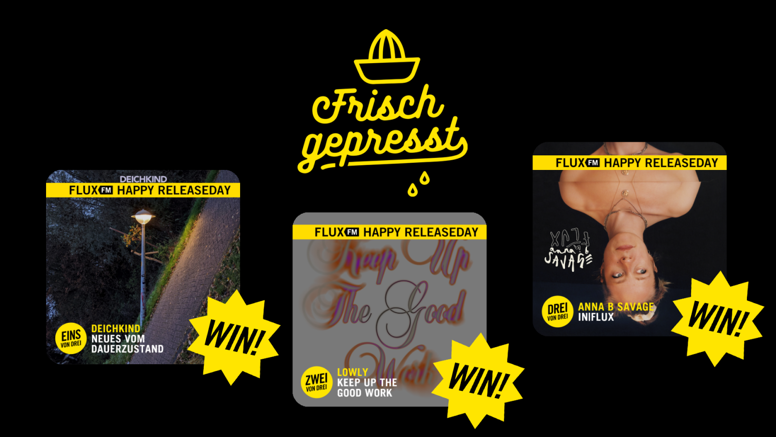 Frisch gepresst - mit Deichkind, Anna B Savage und Lowry