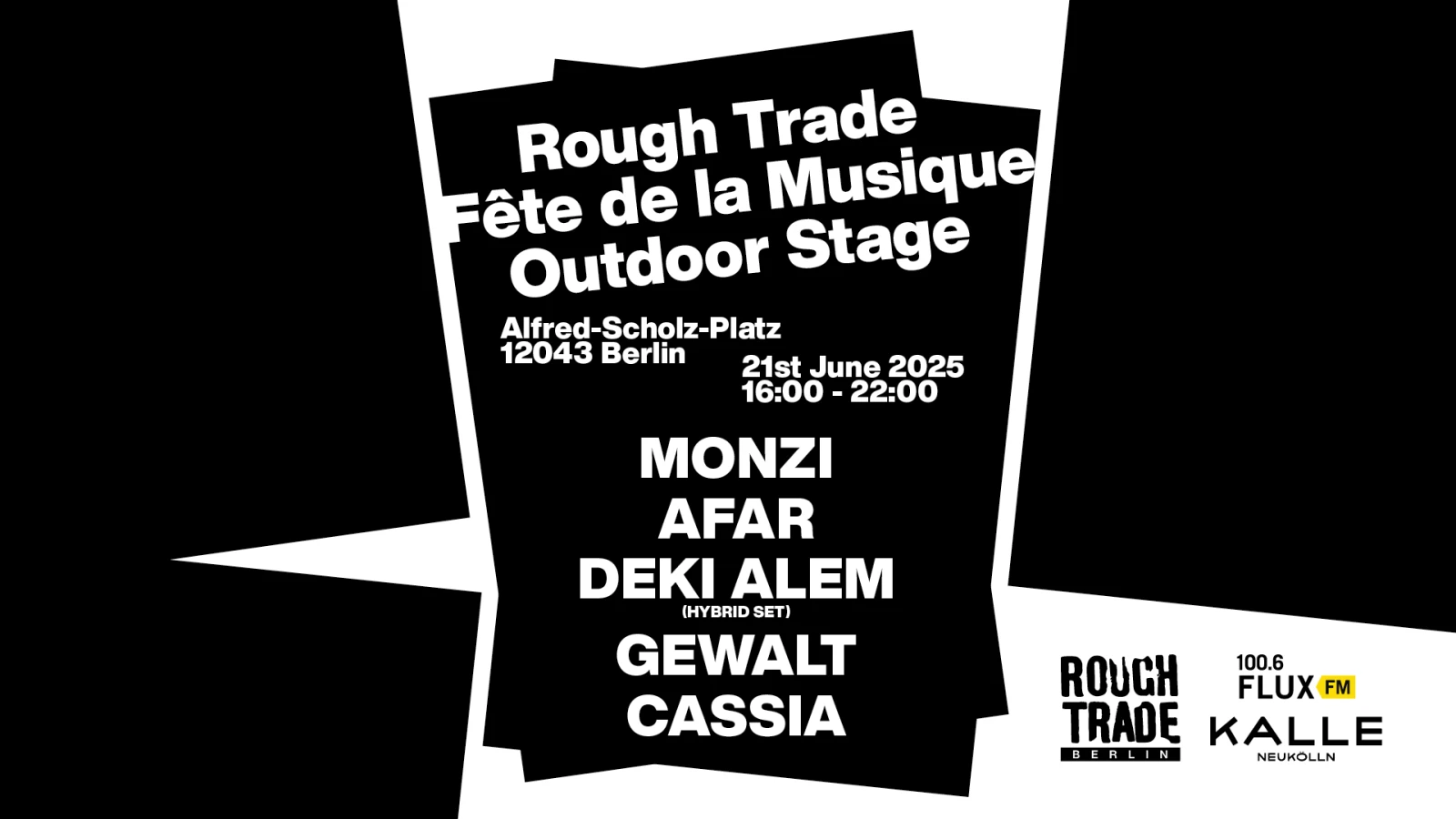 Fête de la Musique 2025: Rough Trade bringt internationale Acts nach Neukölln, © Rough Trade Fête de la Musique 2025: Rough Trade bringt internationale Acts nach Neukölln, © Rough Trade