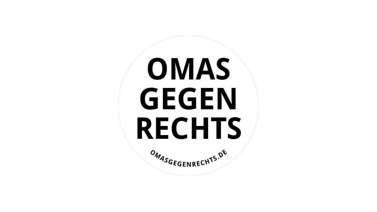 "Bei den Omas gegen Rechts sind auch Opas wilkommen - unter dem Branding "Omas"."