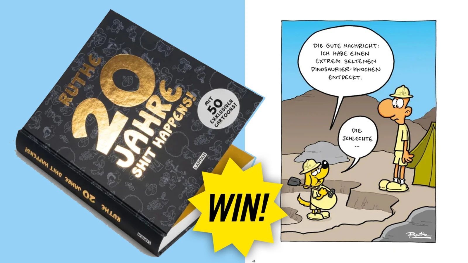 "20 Jahre Shit Happens" | Cartoonist Ralph Ruthe im FluxFM Interview, © Bildmaterial Ruthe / Carlsen Verlag "20 Jahre Shit Happens" | Cartoonist Ralph Ruthe im FluxFM Interview, © Bildmaterial Ruthe / Carlsen Verlag