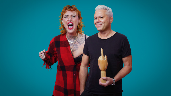 "Fuck you very, very much! Die größten Beefs im Musikbiz" | Podcastingshow, © Julian Janssen/Kugel und Niere/ARD Kultur