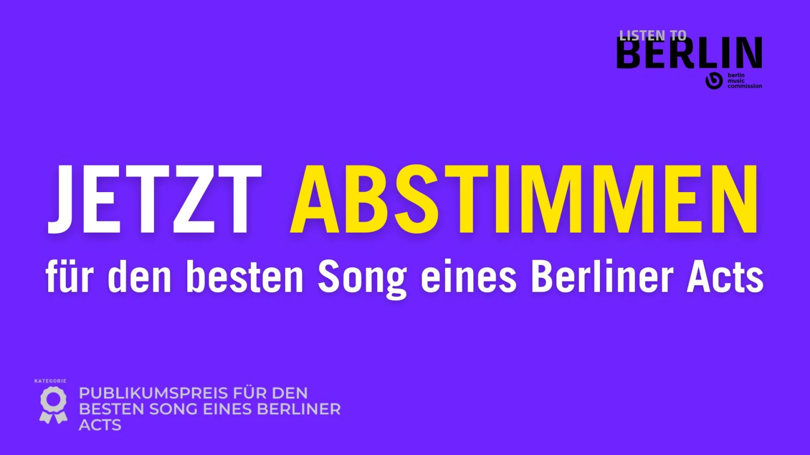 FluxFM x LISTEN TO BERLIN: AWARDS – Publikumspreis, © FluxFM FluxFM x LISTEN TO BERLIN: AWARDS – Publikumspreis, © FluxFM