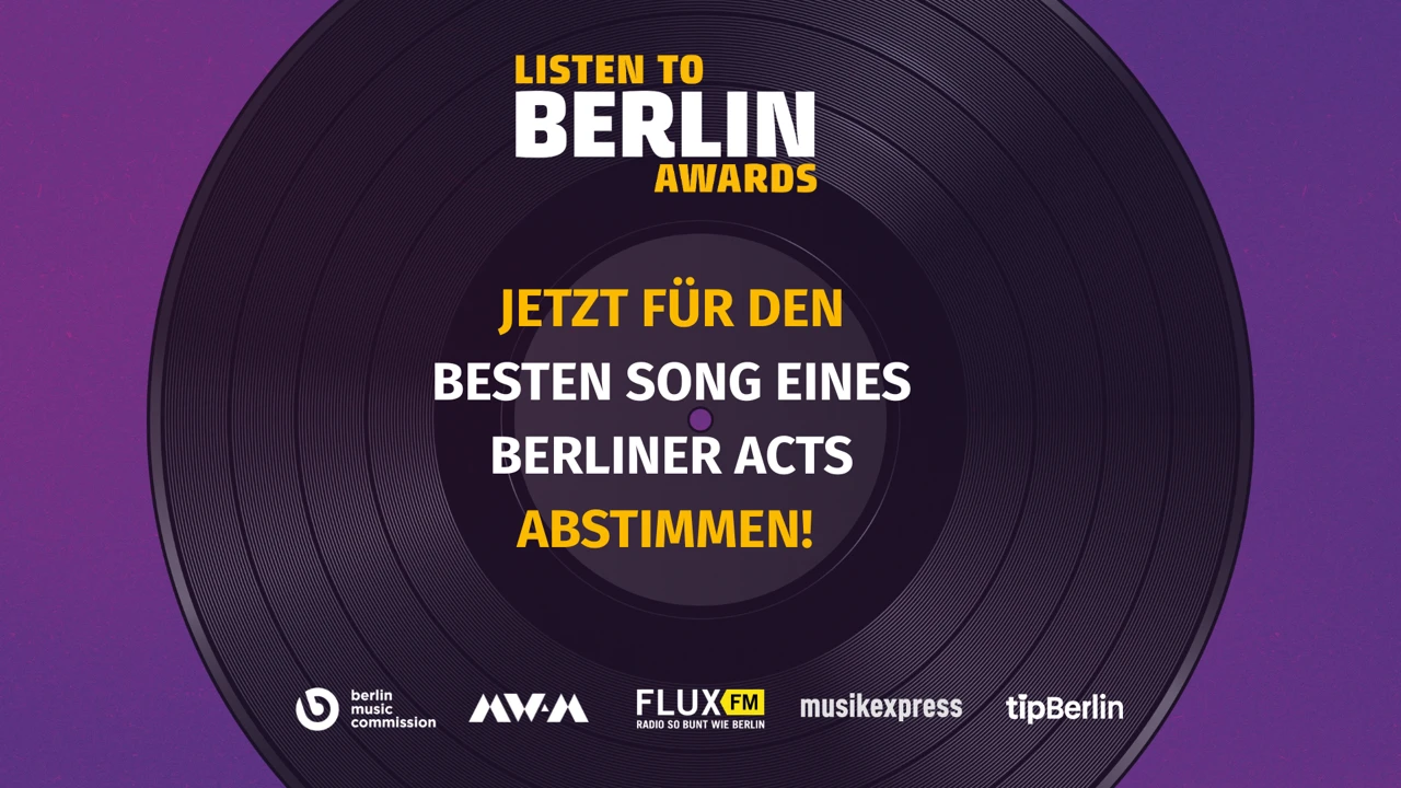 LISTEN TO BERLIN: AWARDS 2026, © Listen to Berlin Awards LISTEN TO BERLIN: AWARDS 2026, © Listen to Berlin Awards