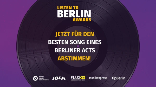 LISTEN TO BERLIN: AWARDS 2026, © Listen to Berlin Awards LISTEN TO BERLIN: AWARDS 2026, © Listen to Berlin Awards