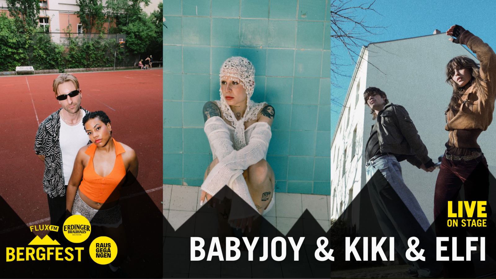 Das FluxFM Bergfest Closing am 24. September mit Babyjoy, KIKI, ELFI, © FluxFM