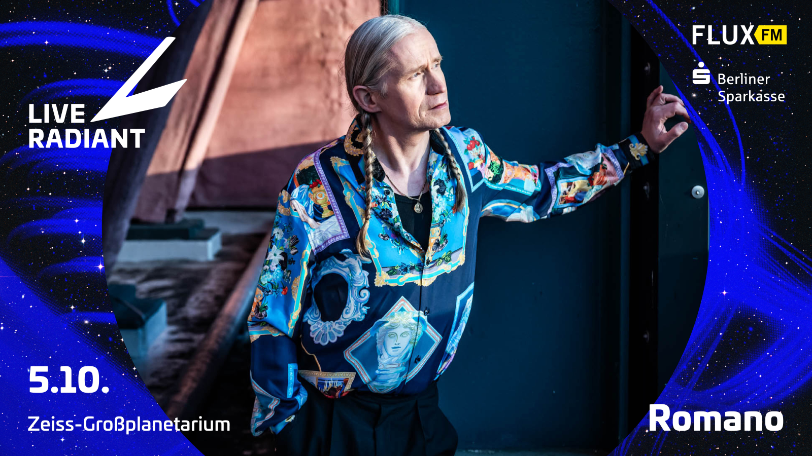 - »Live Radiant« - Konzertreihe im Planetarium mit Romano, © Zeiss-Großplanetarium