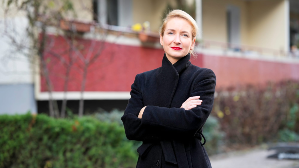 Die Co-Vorsitzende der Bundespartei Die LINKE Ines Schwerdtner, © Die LINKE