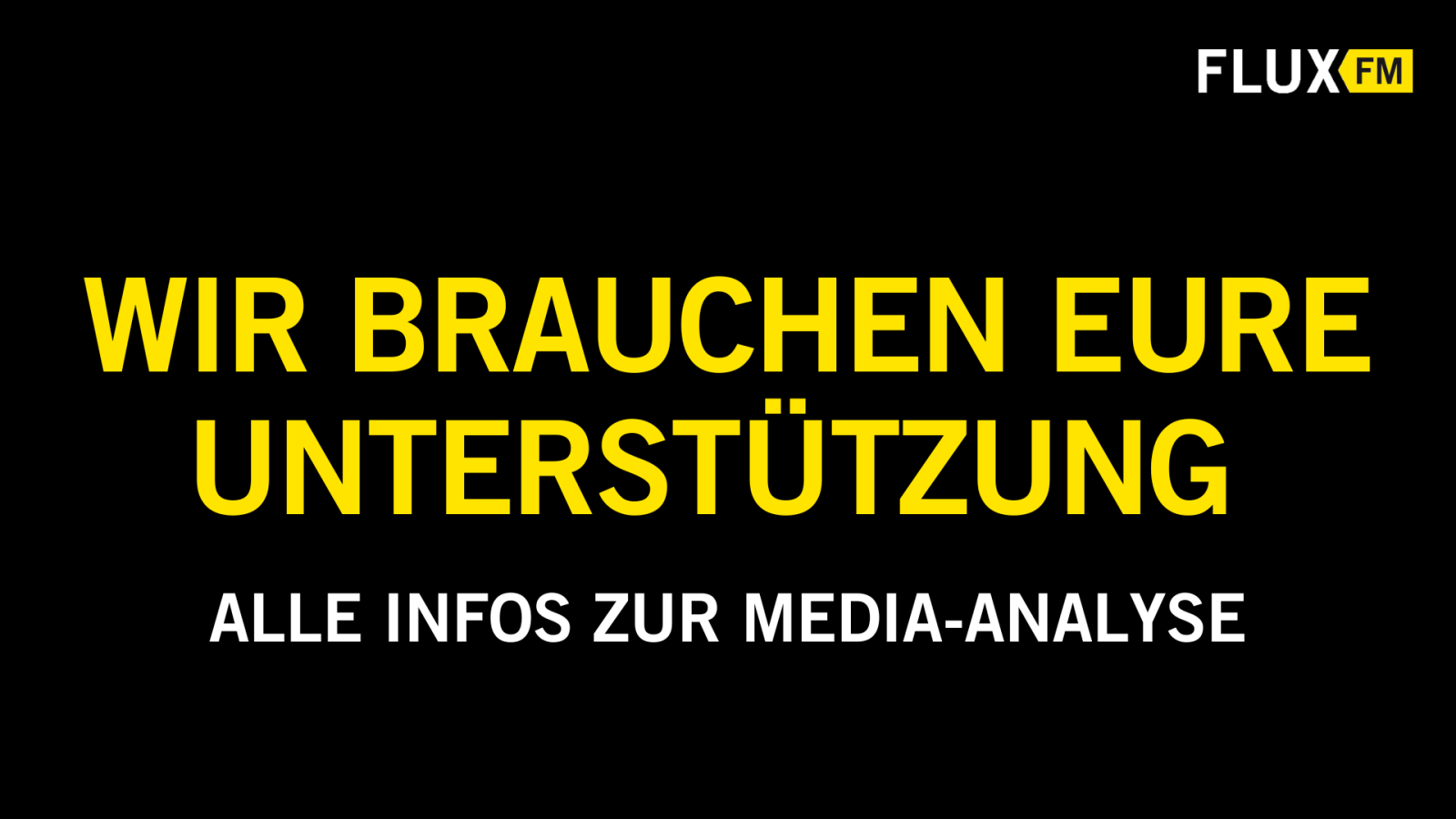 Ihr findet Radio gut? Dann macht mit!, © FluxFM