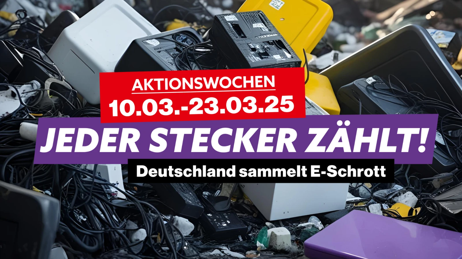 JEDER STECKER ZÄHLT - Deutschland sammelt E-Schrott , © FluxFM JEDER STECKER ZÄHLT - Deutschland sammelt E-Schrott , © FluxFM