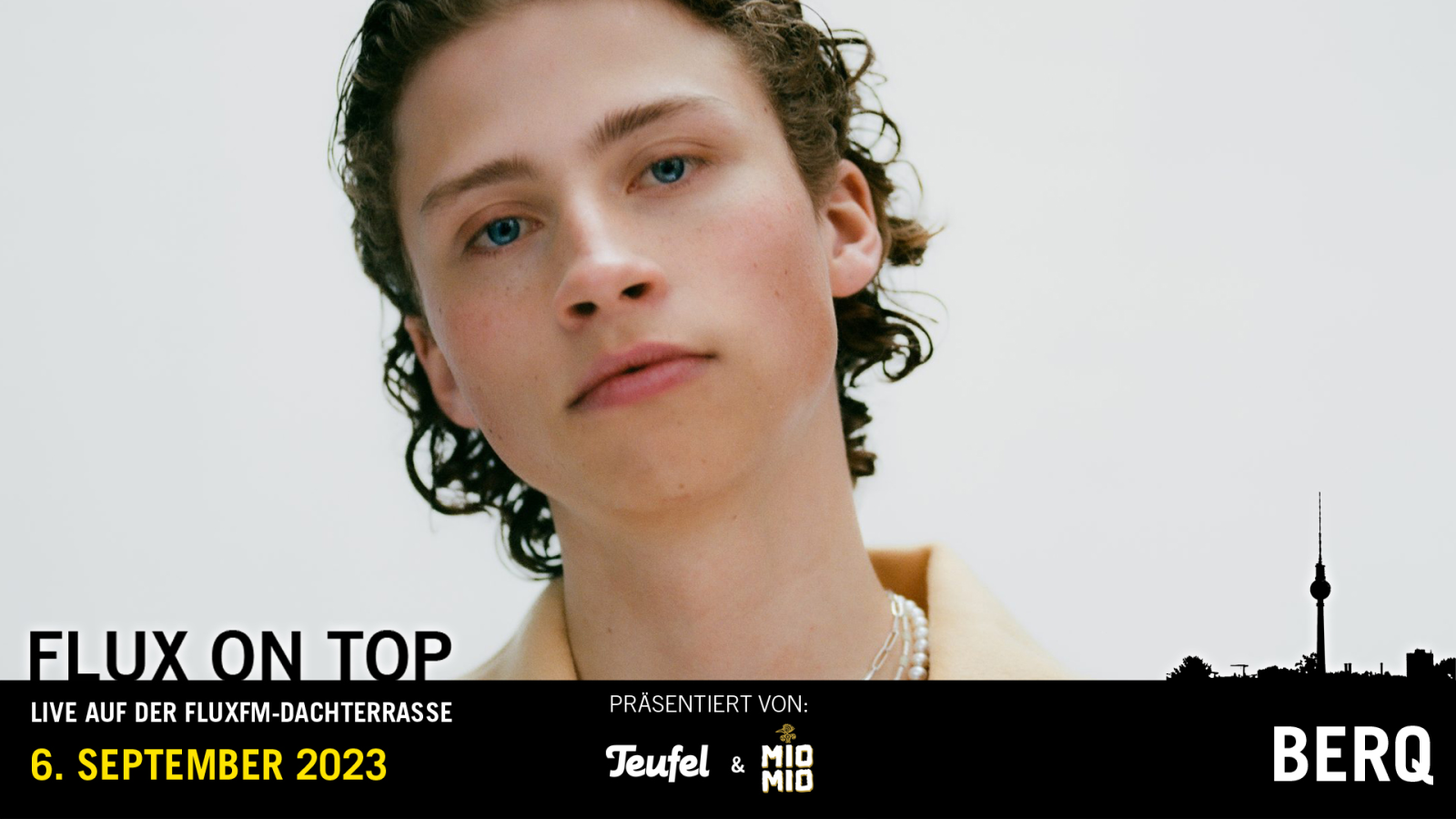 Berq LIVE bei Flux On Top #7 am 6. September 2023 präsentiert von Teufel & Mio Mio Mate, © Felix Aaron