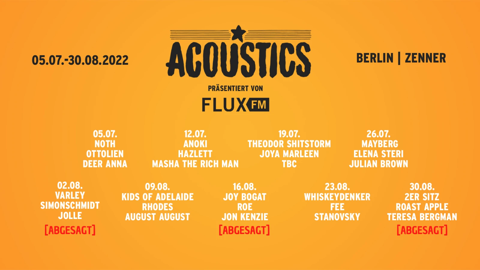 Acoustics | Konzertreihe Acoustics | Konzertreihe