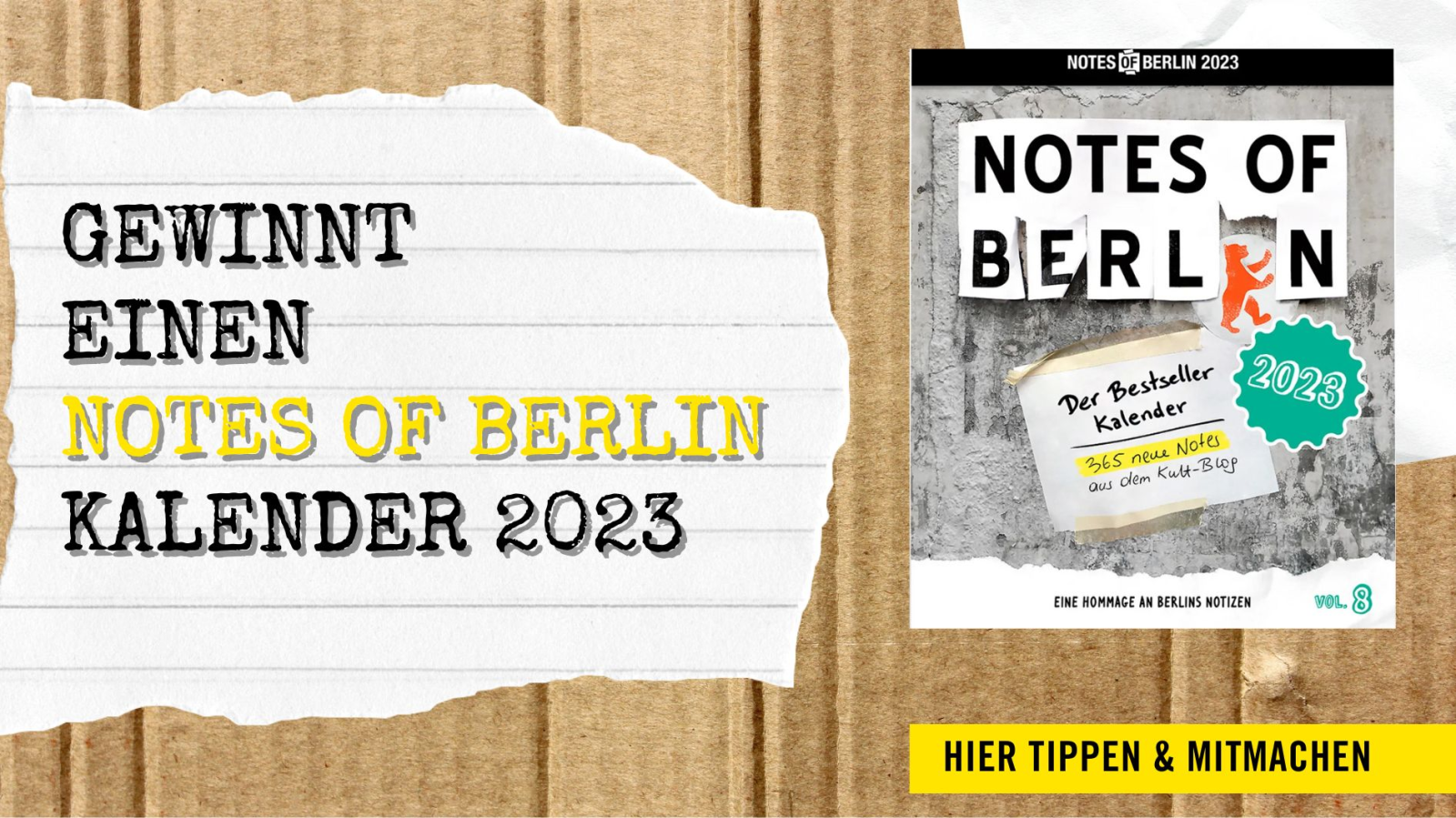 Notes Of Berlin | Verlosung