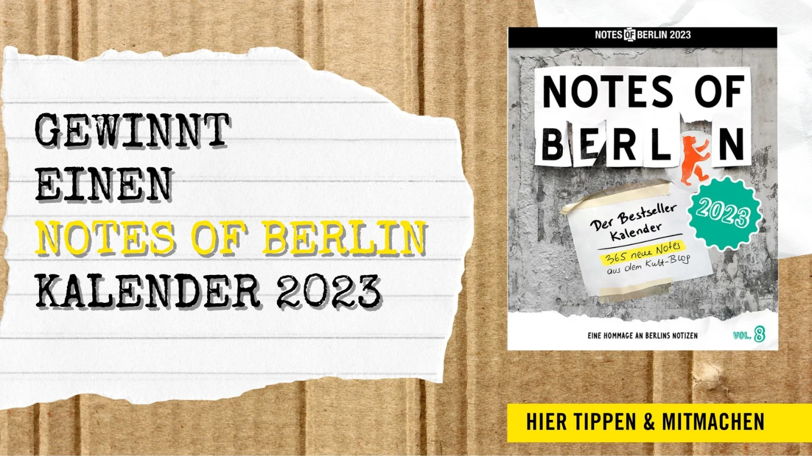 Notes Of Berlin | Verlosung Notes Of Berlin | Verlosung
