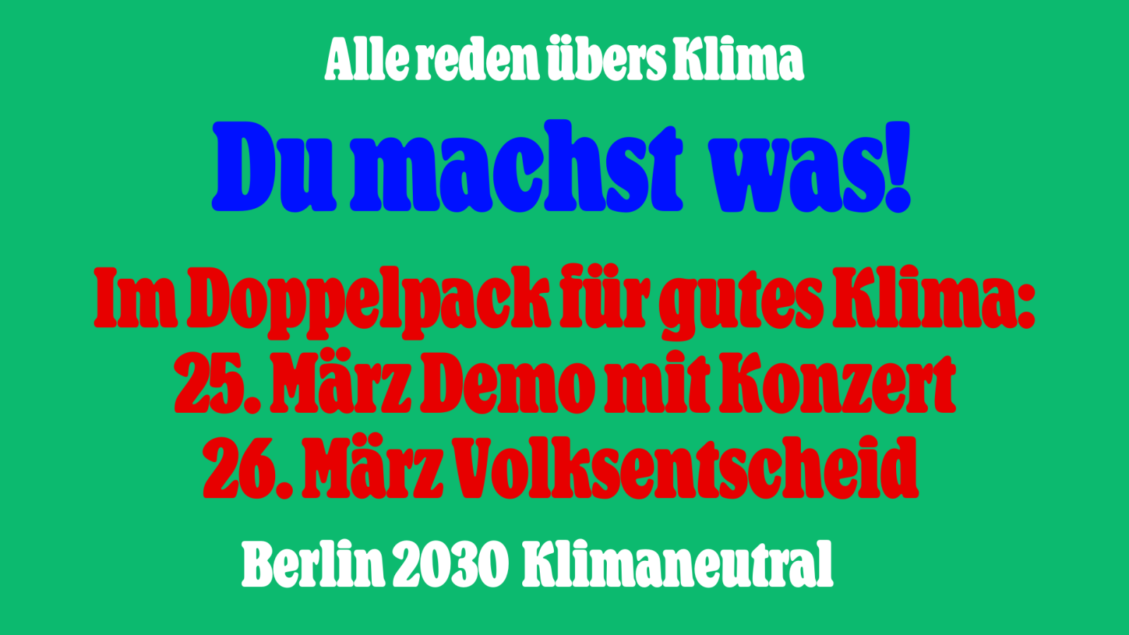 FluxFM Du hast die Wahl | Volksentscheid Berlin 2030 Klimaneutral