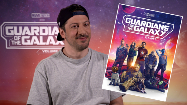 Fahri Yardım im Interview zu Guardians of the Galaxy Vol. 3, © Ron Stoklas / FluxFM / Walt Disney Studios Motion Pictures Germany GmbH
