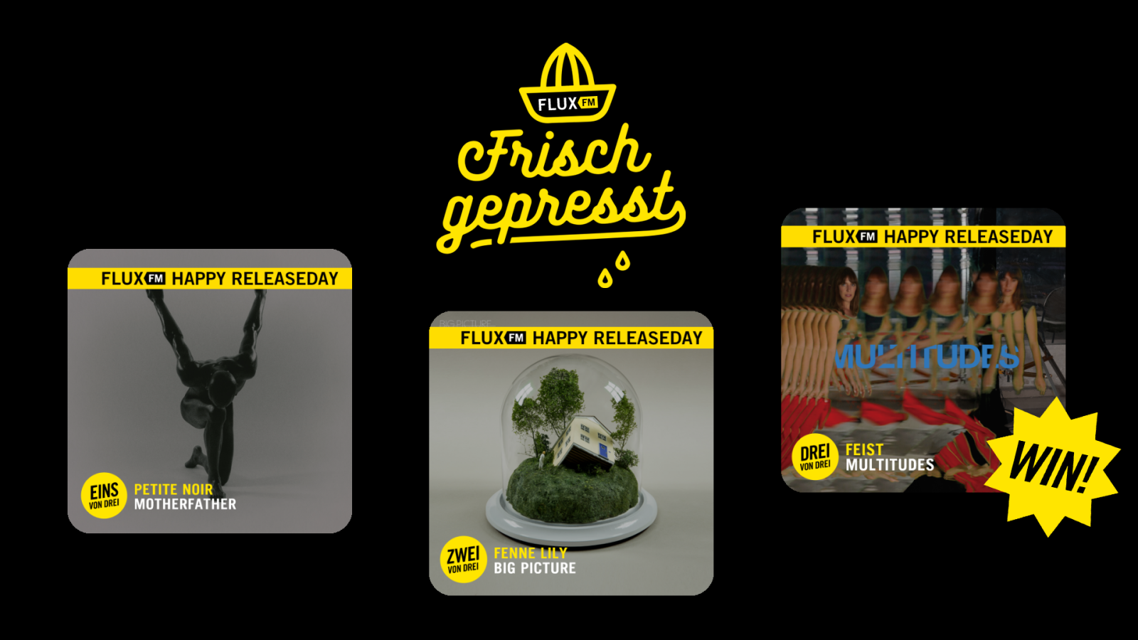 Frisch gepresst - mit Fenne Lily, Petite Noir und Feist