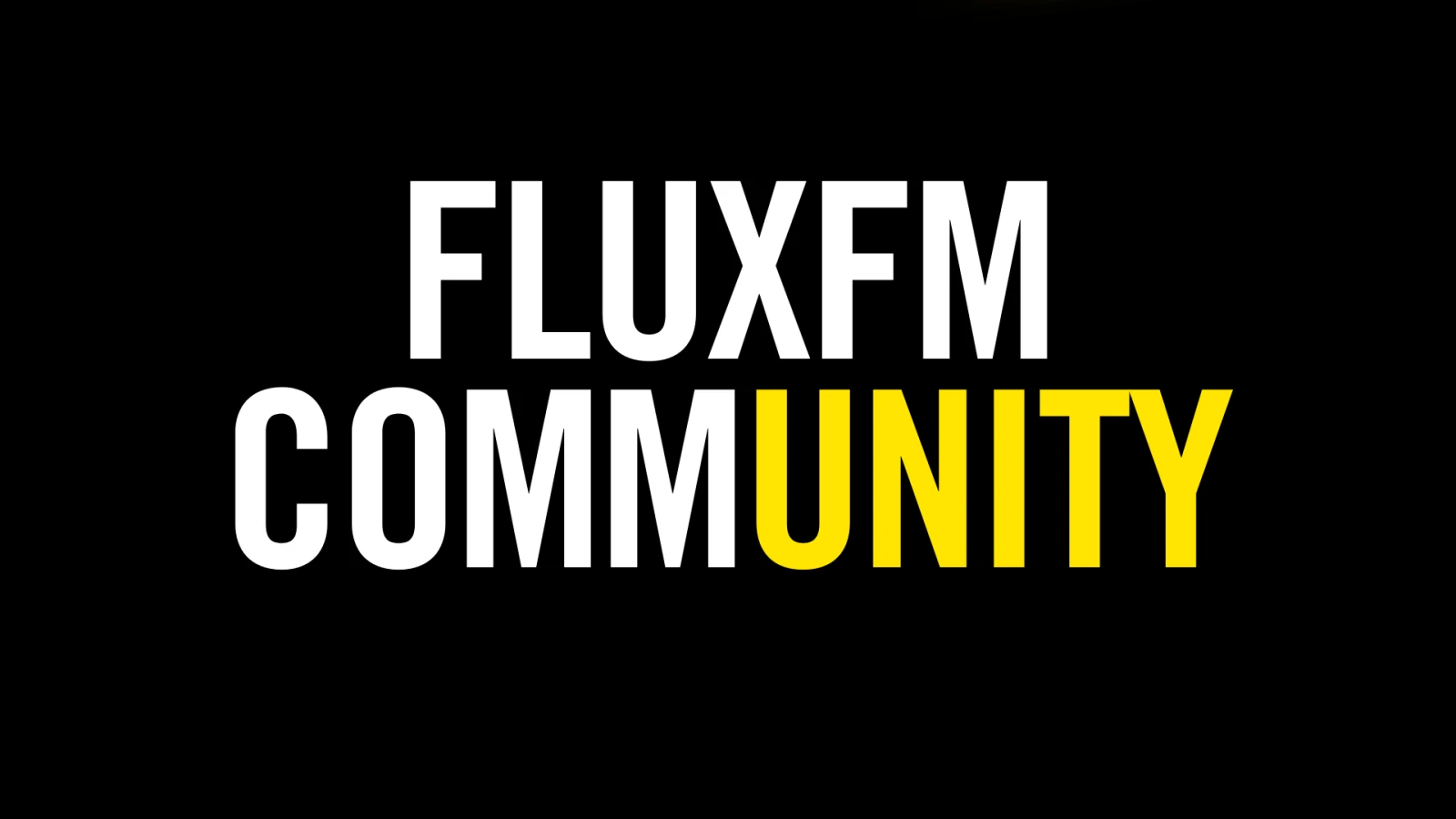 Werdet Teil der FluxFM CommUnity Werdet Teil der FluxFM CommUnity