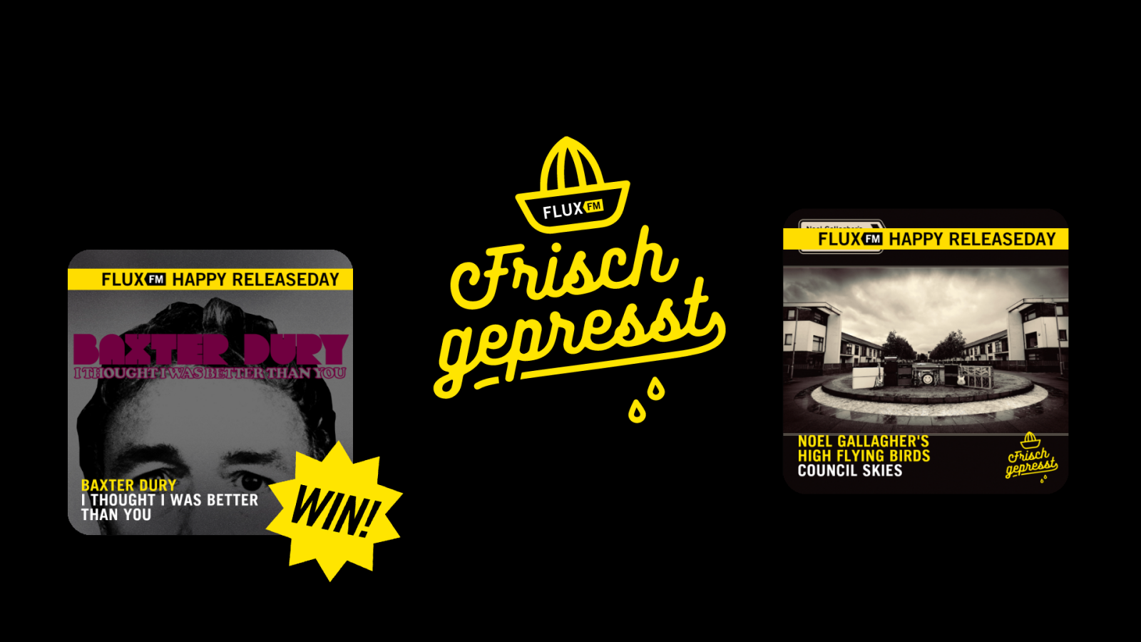 Frisch gepresst - mit Baxter Dury und Noel Gallagher's High Flying Birds